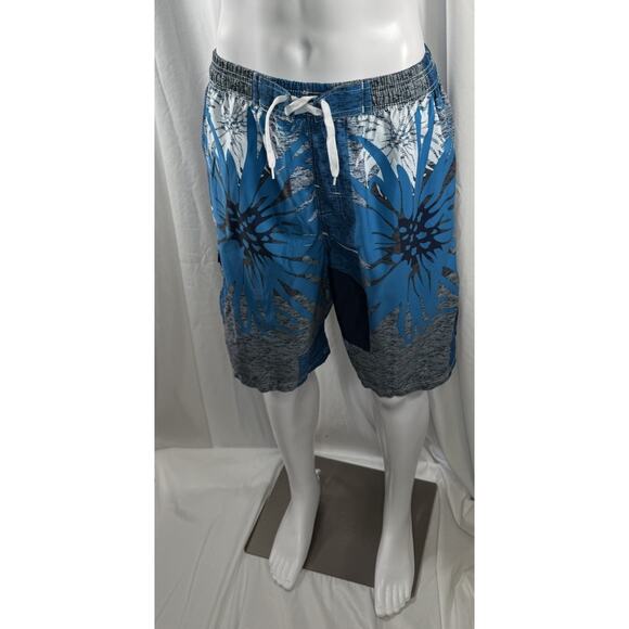 NBN Gear Other - NBN Gear Men's Swim Shorts Trunks Surf Beach Resort Blue Gray White XL 87-39
